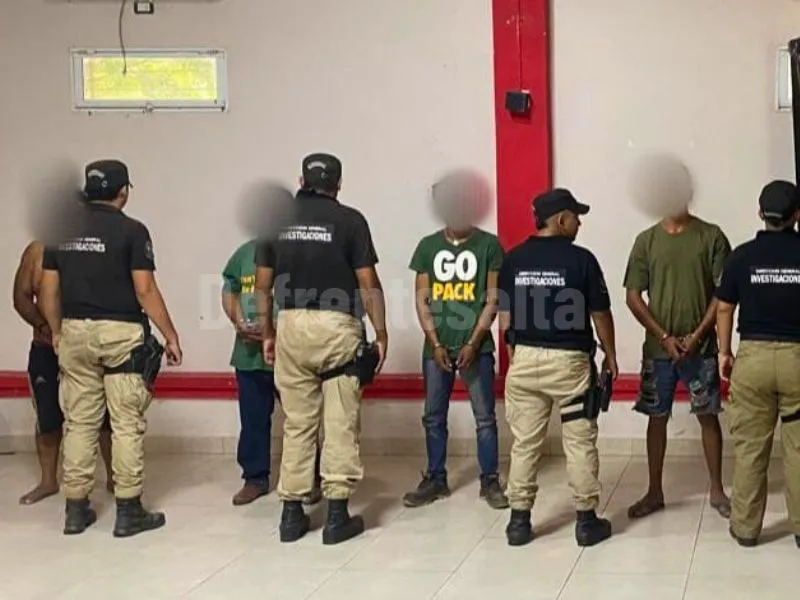 7 detenidos en Tartagal. 