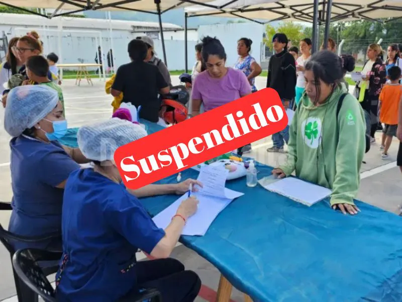 Por las inclemencias del tiempo del operativo