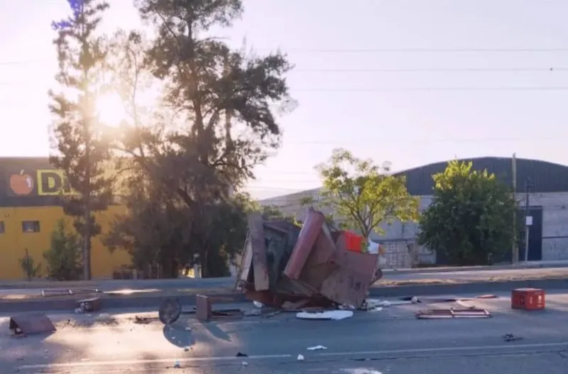 Así terminó el carro de Erika y Edgar tras el accidente