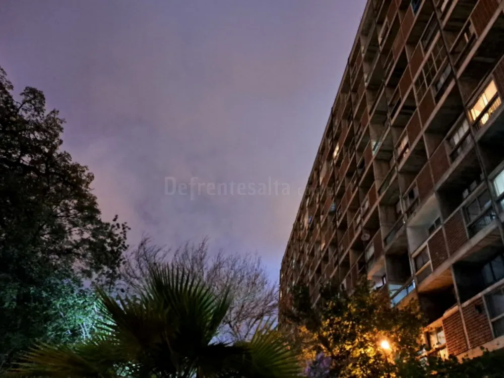 Cielo nublado y lluvias en Salta