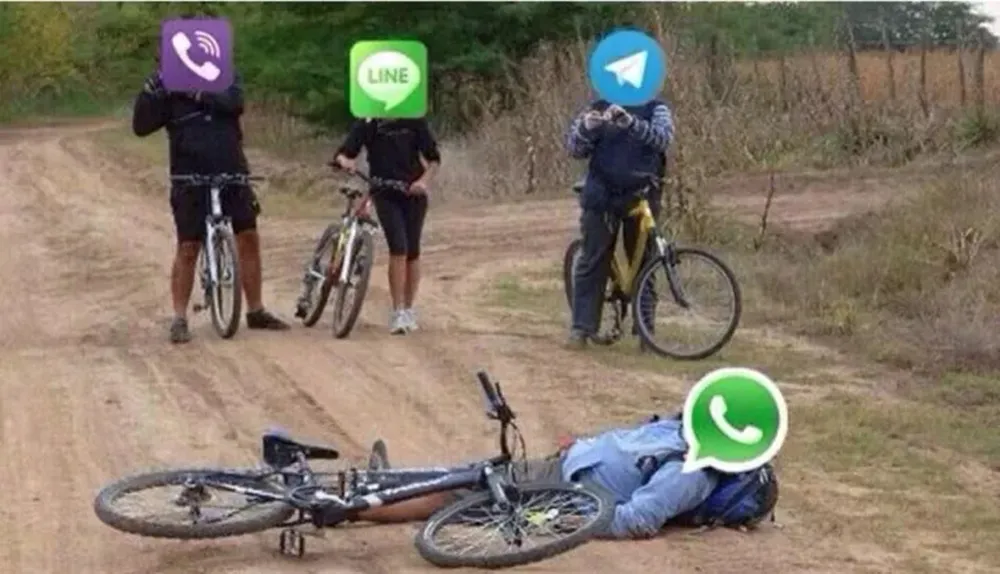 Meme: caída de WhatsApp
