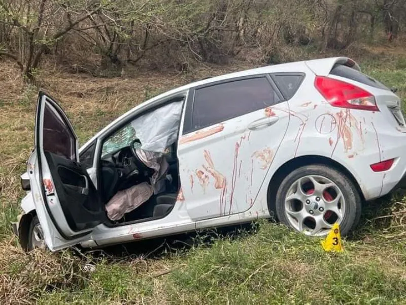 Uno de los vehículos involucrados.