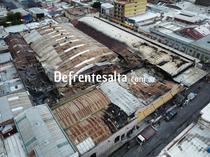 Incendio mercado San Miguel.