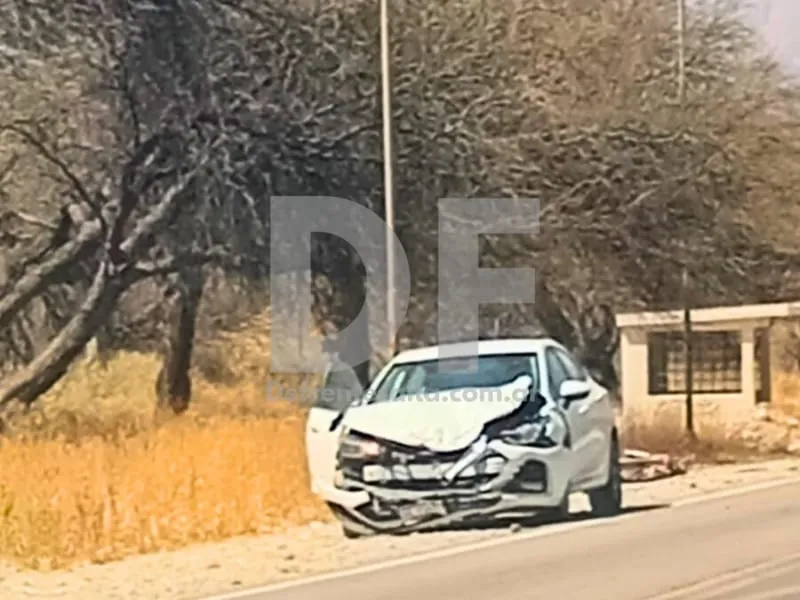 El auto que atropelló al ciclista.