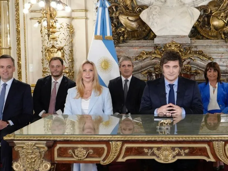 Javier y Karina Milei.