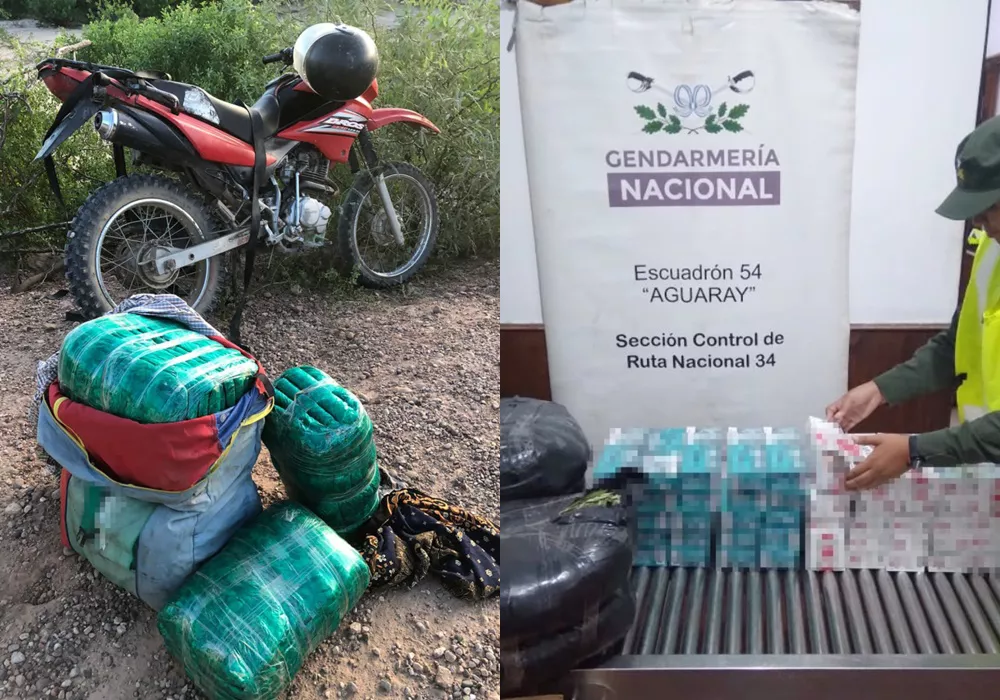 Secuestro coca y cigarrillos