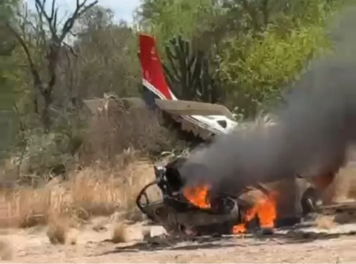 Avioneta narco en Rosario de la Frontera. 