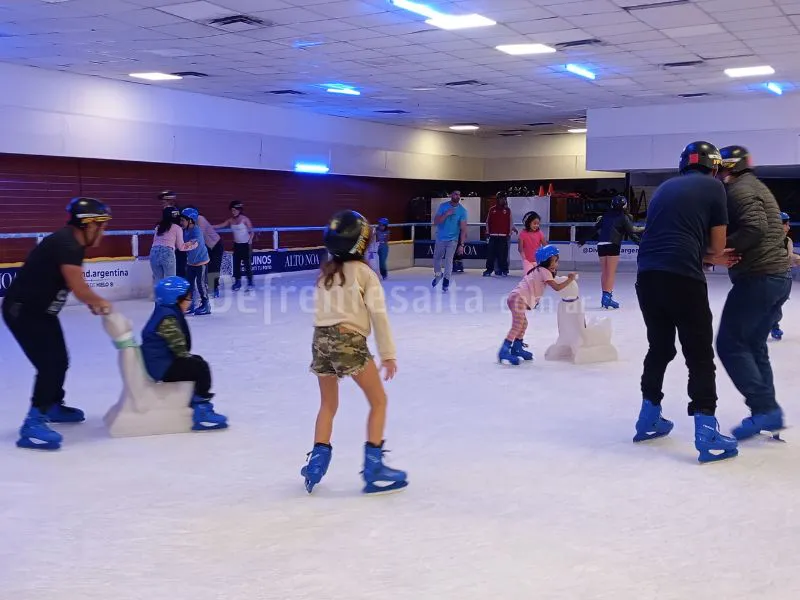 Pista de hielo en Salta.