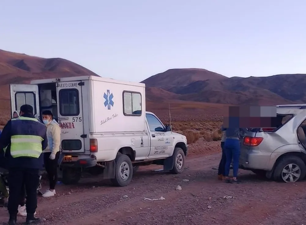 Vuelco y muerte en la ruta 51