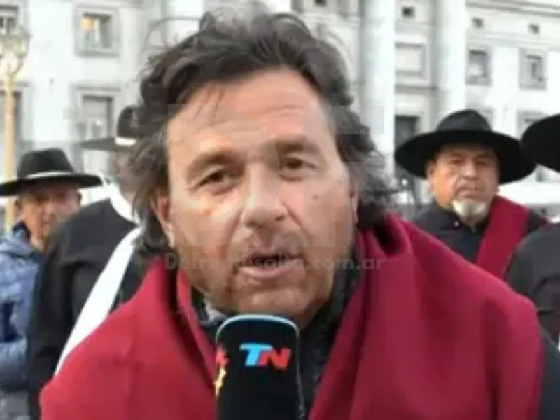 Gustavo Sáenz en Casa Rosada. 