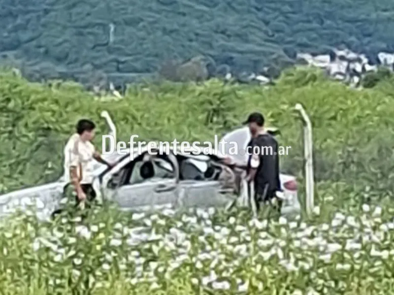 Vuelco en zona norte.