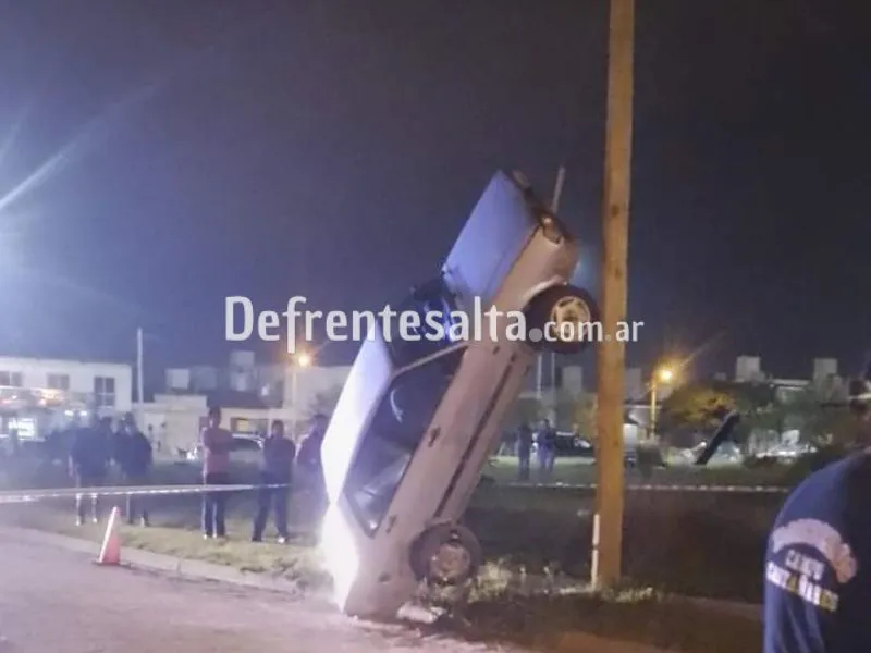 Accidente en barrio El Huaico.