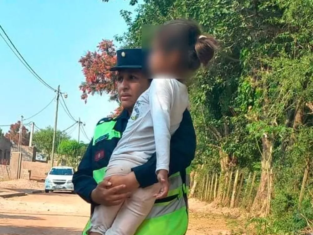 Niña rescatada