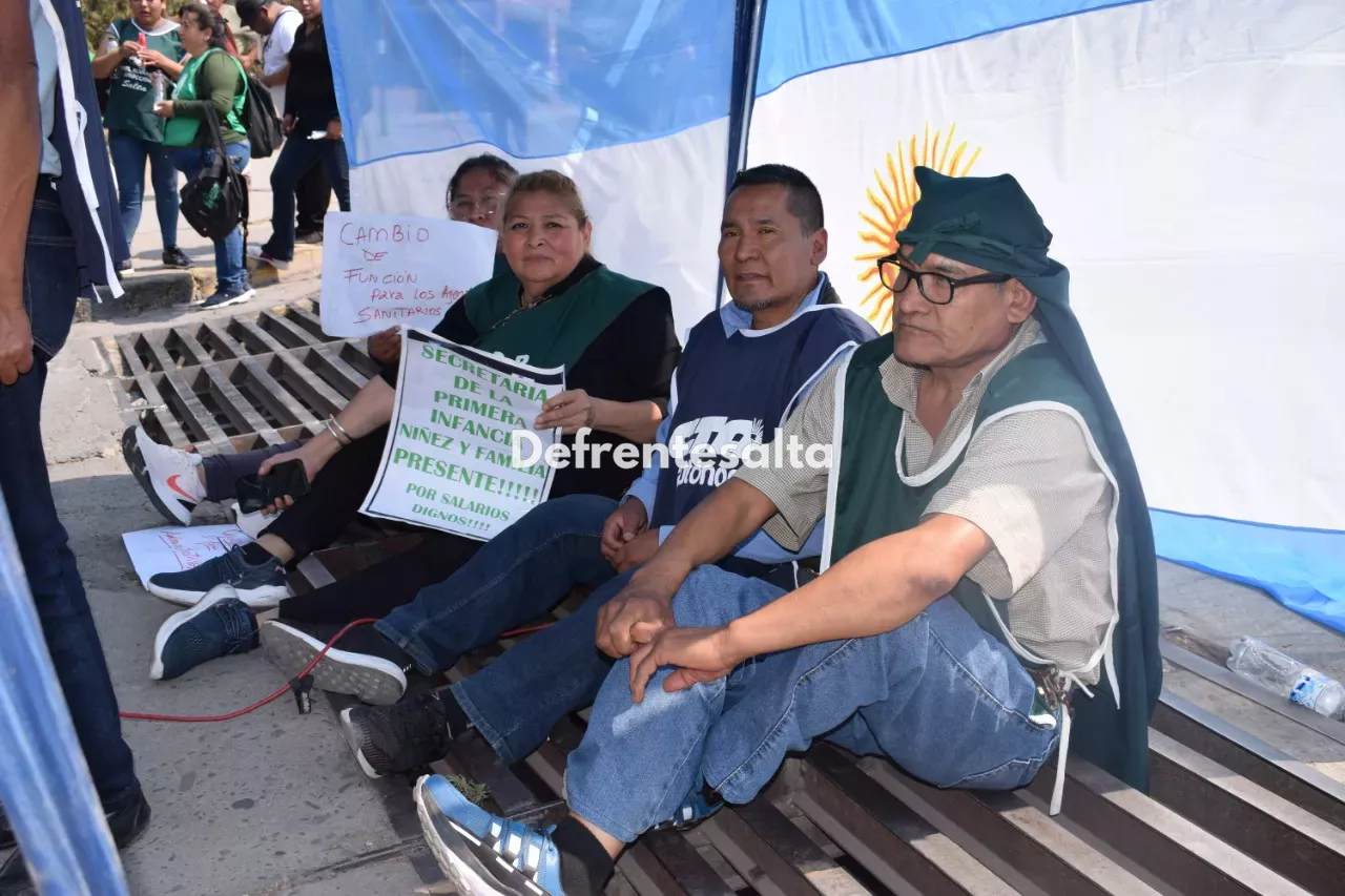Protesta de ATE en Grand Bourg