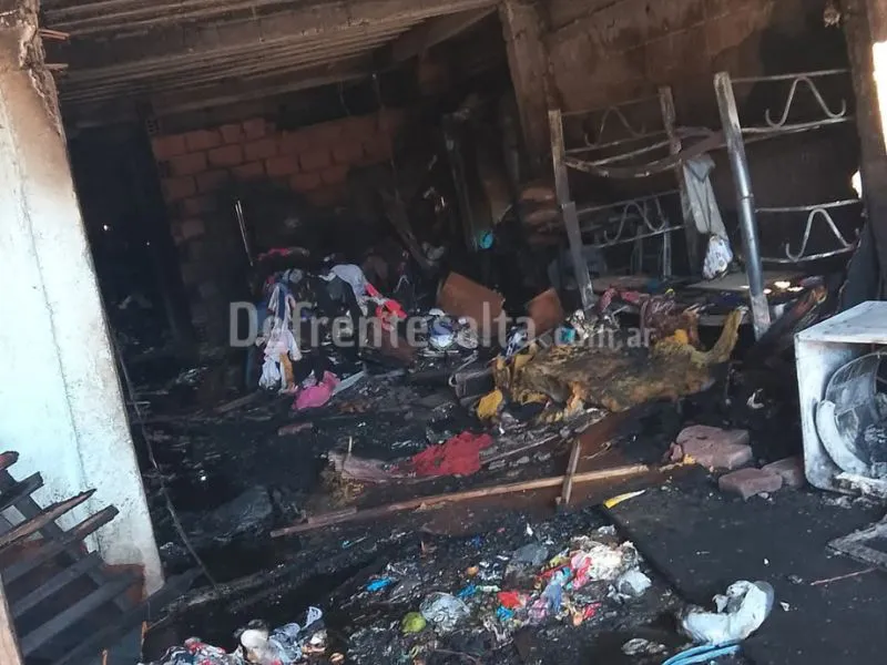 Incendio en Borja Díaz al 300. 