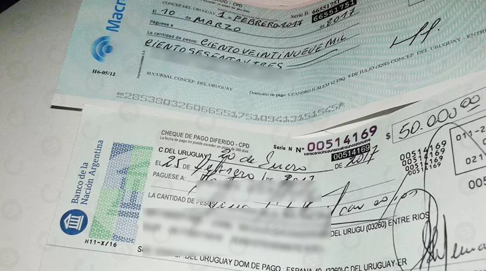 Ilustrativa cheques