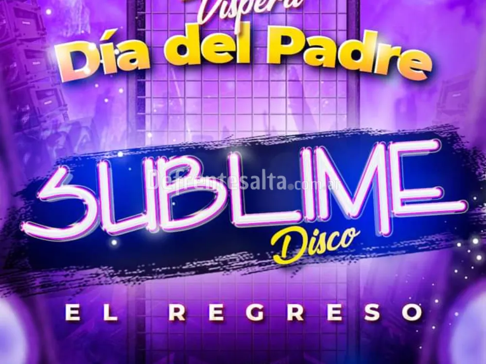 Afiches Sublime Disco.