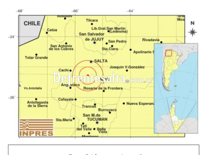 Temblor en Salta.