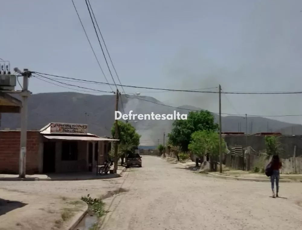 Incendio en el Vertedero San Javier
