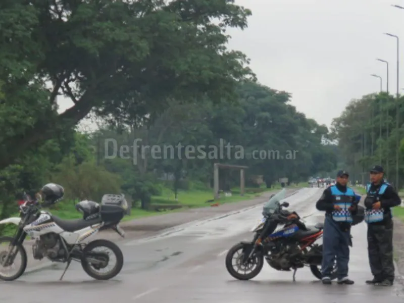 Ruta 33. El lugar del accidente.