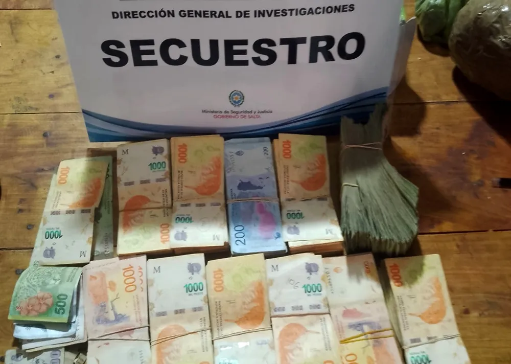 Dinero secuestrado