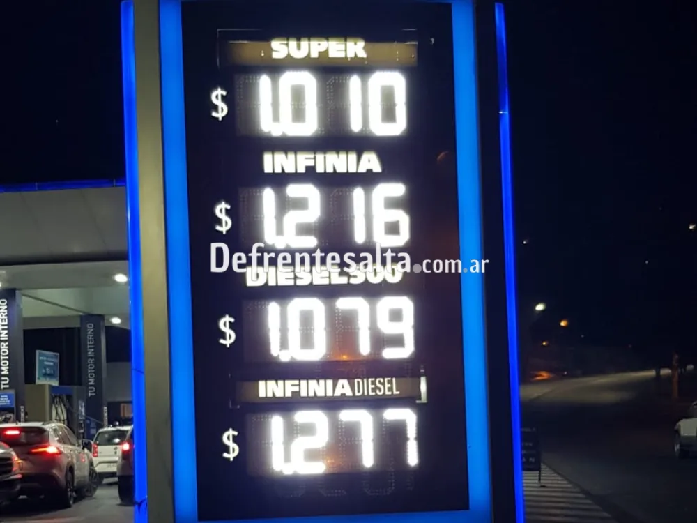 Precios de combustibles junio.