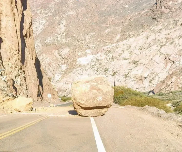 Caída de material sobre la ruta nacional 68.