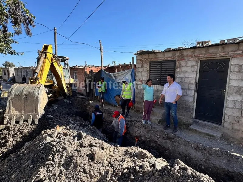 Obras hídricas para barrio 13 de Abril. 