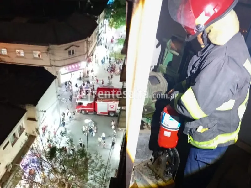 Incendio en peatonal Floria al 180