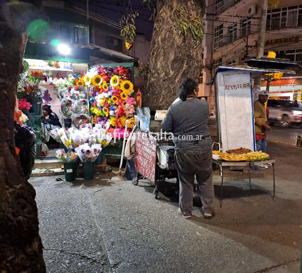 Vendedors en el parque