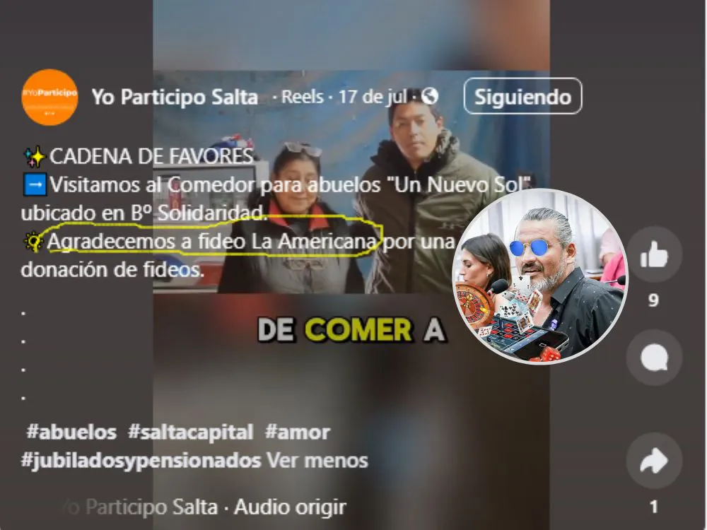 La publicación del programa Yo Participo de García.