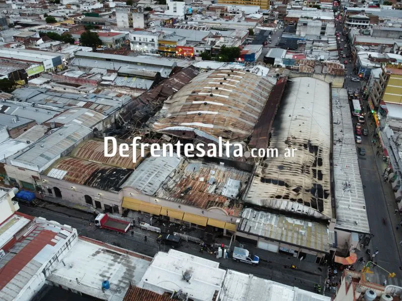Incendio mercado San Miguel.