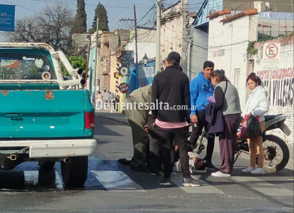 Fuerte accidente en pleno centro