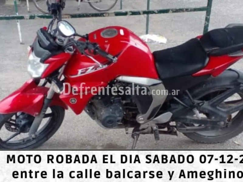 La moto robada.