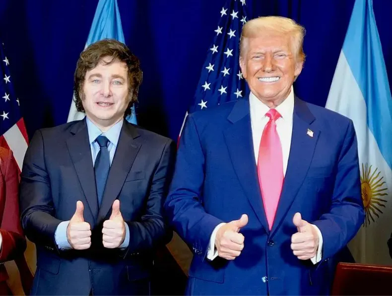 Milei y Trump.
