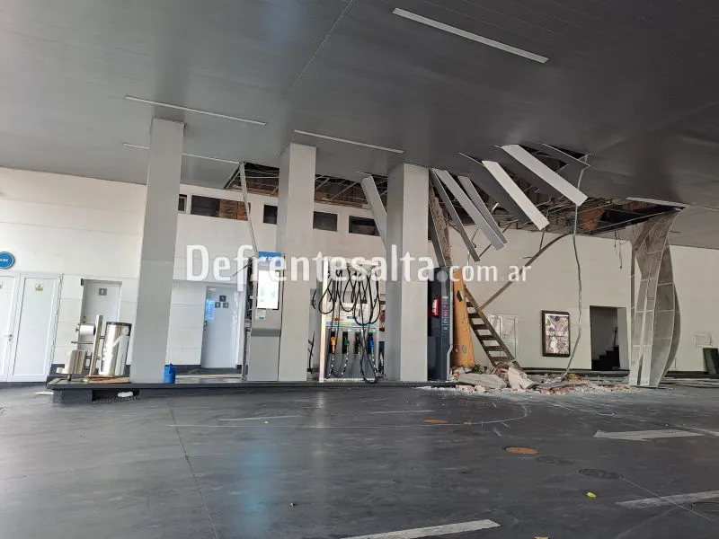 Así quedó el techo.