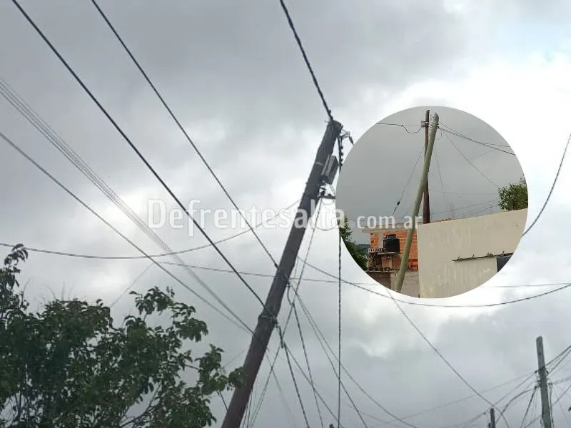 Postes a punto de caer en zona Sudeste.