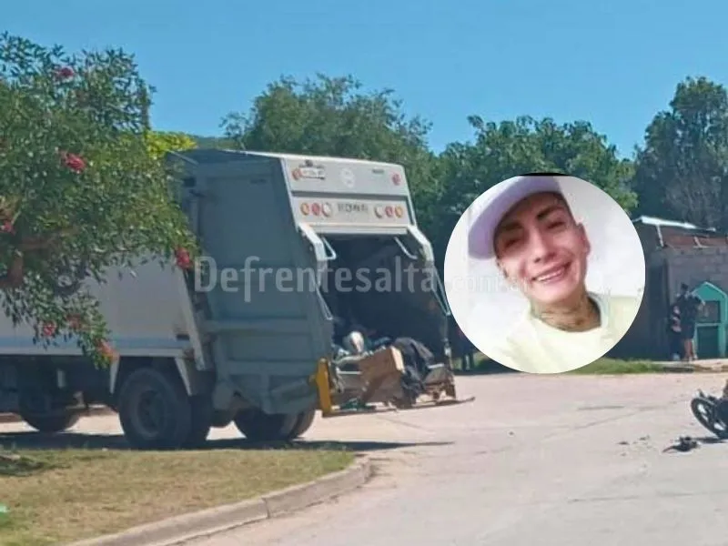 Luciano Lunda falleció tras chocar contra un recolector. 