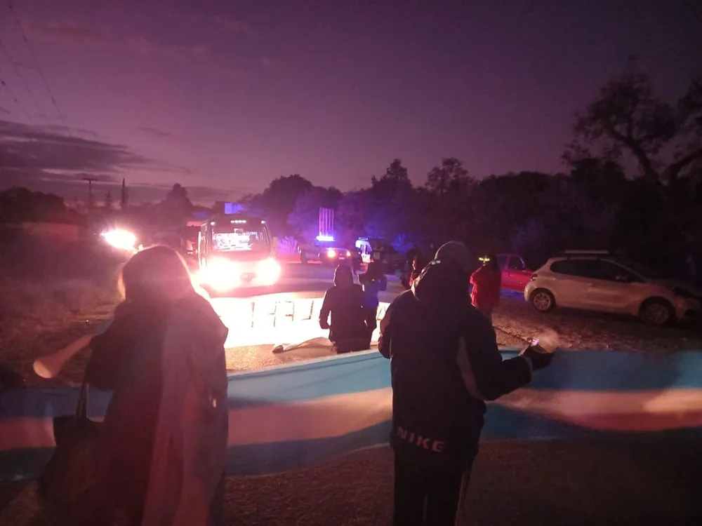 Corte en ruta 51