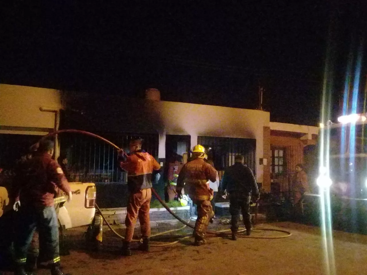Incendio vivienda zona sur