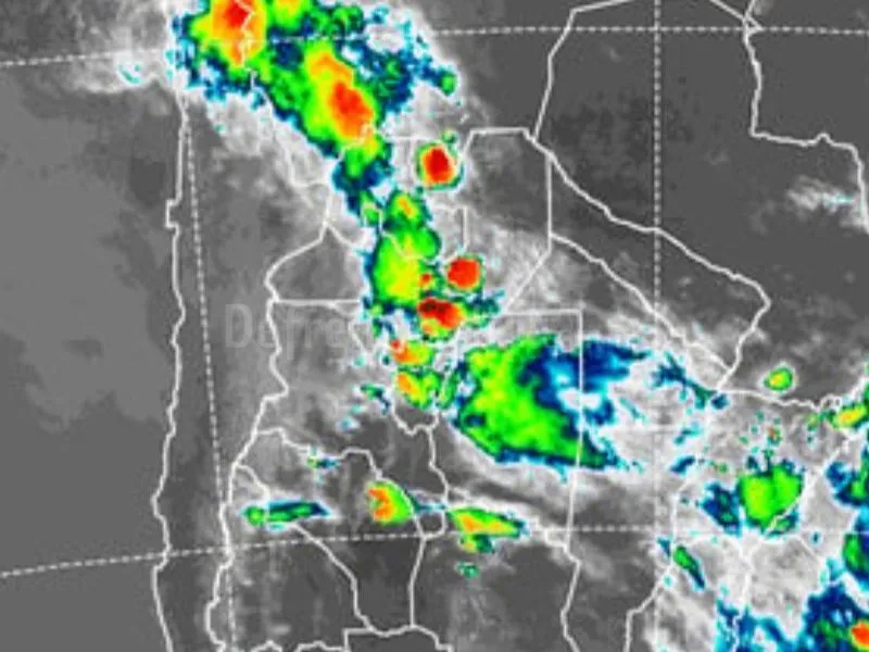 Imagen satelital de las 21:20. 