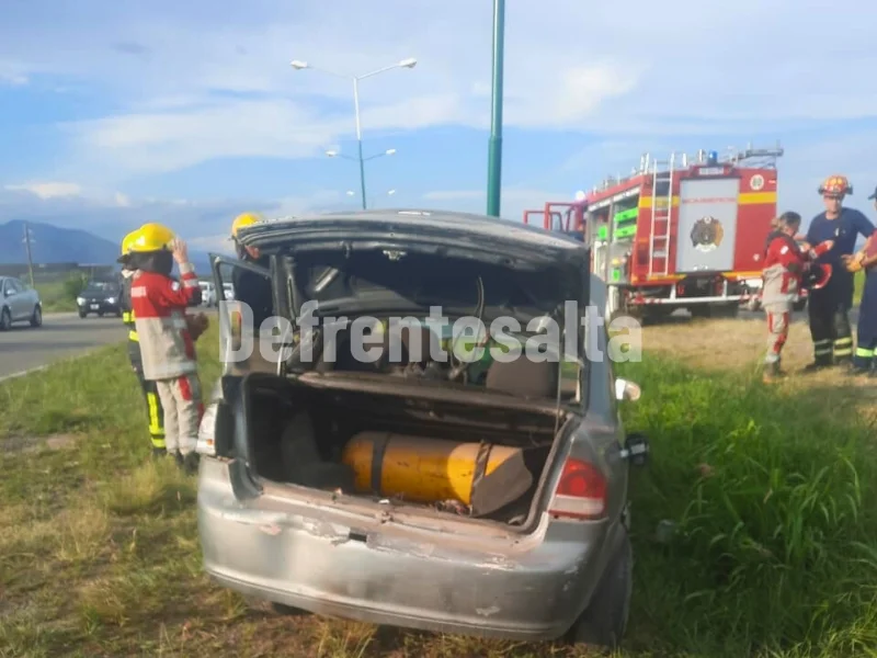 Accidente en la autopista de Circunvalación Oeste.
