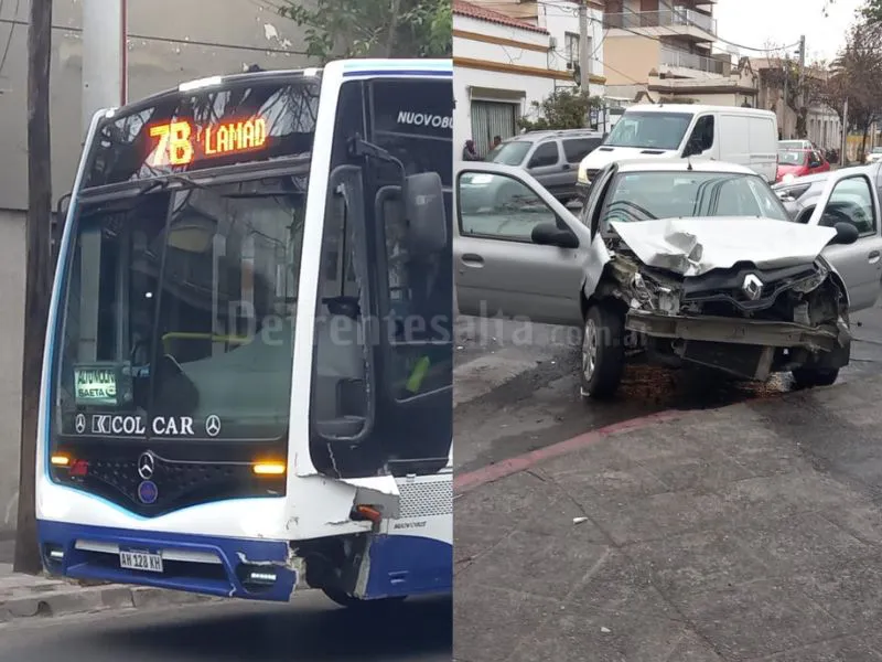 Accidente en Rivadavia y Zuviria.