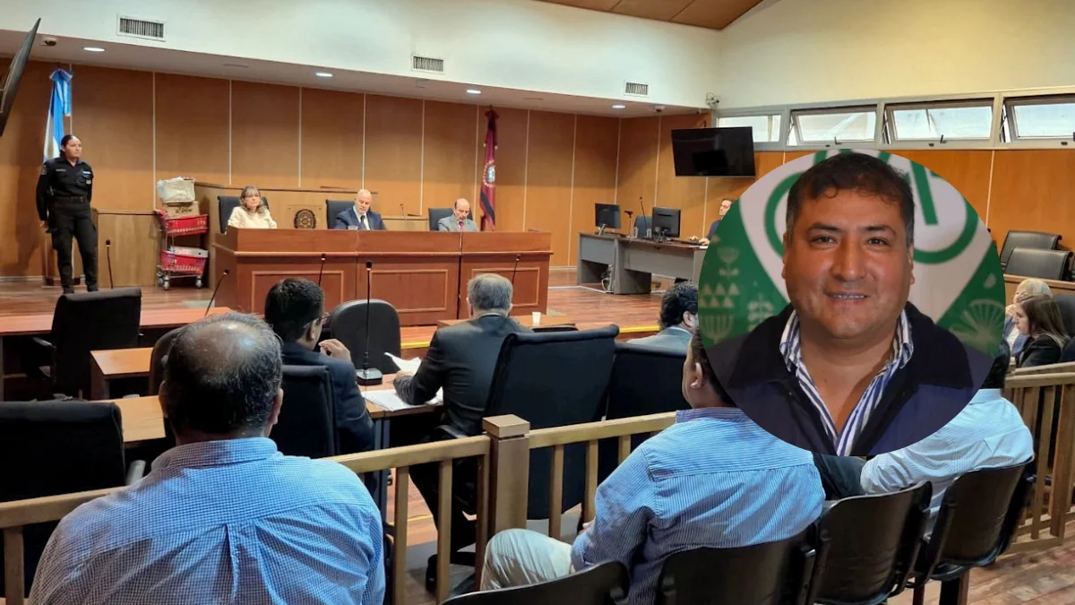 El exintendente de San Lorenzo Ernesto Kila Gonza tras ser condenado a prisión efectiva en Salta.