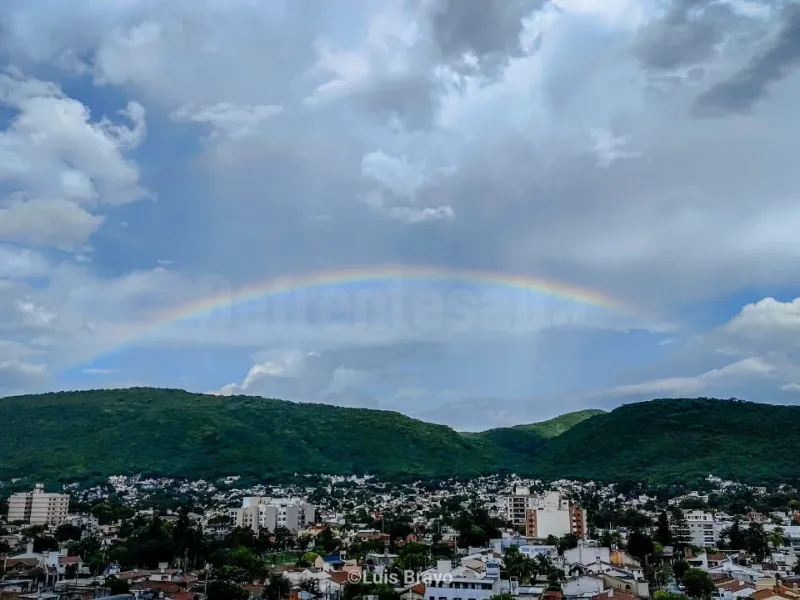 Clima en Salta. Arco Iris Foto: Luis Bravo