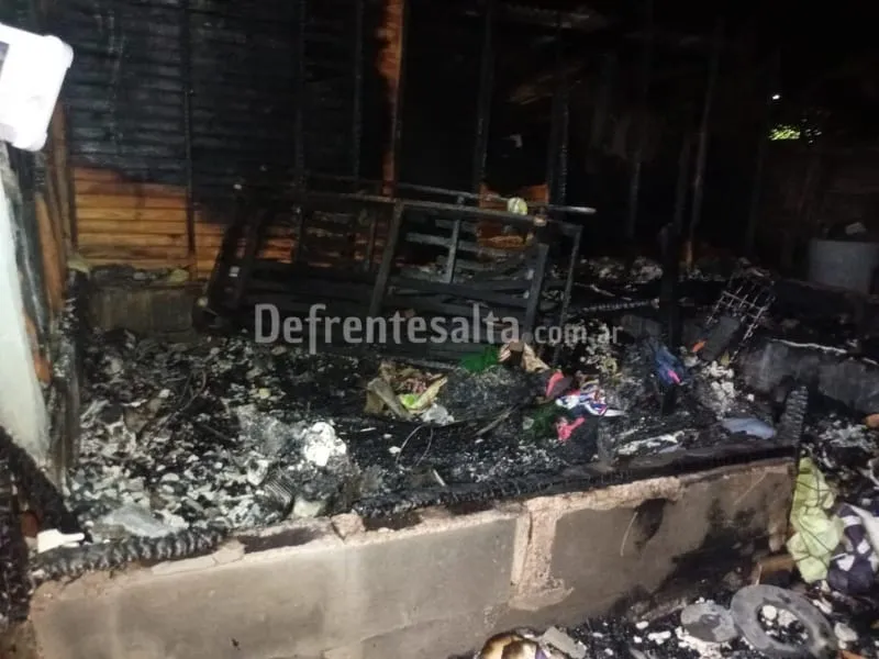 Incendio en una casilla de La Caldera. 