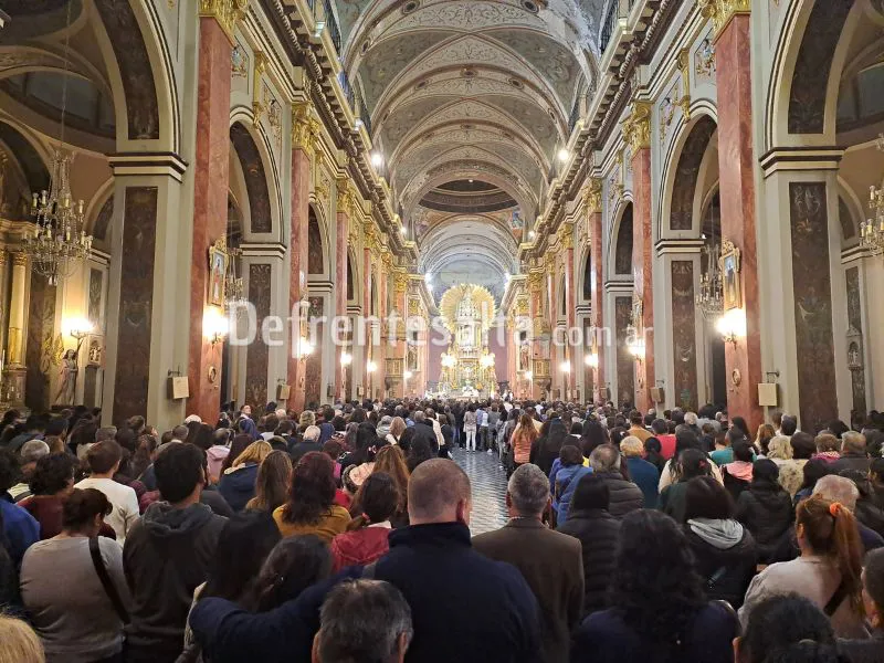 Catedral de Salta anoche.