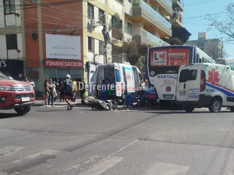 La escena del impactante accidente. 