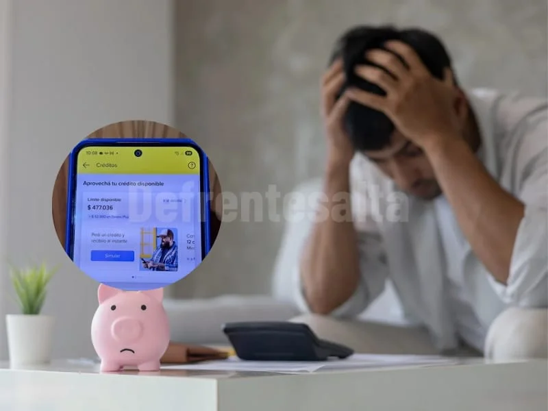 Cada vez más argentinos endeudados con créditos. 