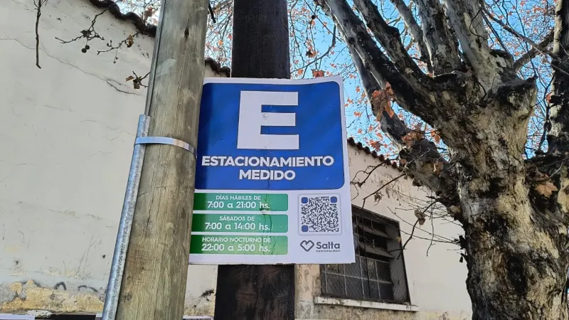 Estacionamiento medido.